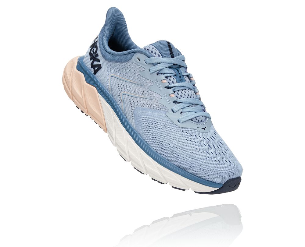 Hoka One One Arahi 5 Löparskor Dam Blå - SE-2486518